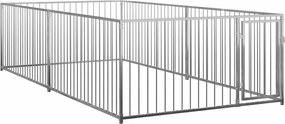 vidaXL Padoc de câini pentru exterior, 200 x 400 x 100 cm