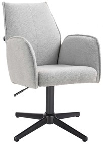 HR280CROSS Scaun Gri Boucle cu Bază Neagră