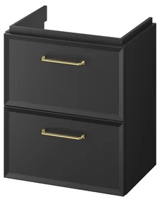 Cersanit S1021-006 MILLE SLIM — dulap suspendat sub lavoar pentru baie, 50 x 35 cm, negru