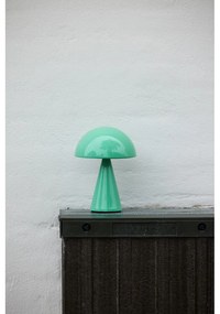 Veioză verde-mentă LED cu intensitate reglabilă (înălțime 20 cm) Mush – Hübsch