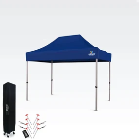 Cort pavilion pliabil 2x3m - fara 3 pereti - Albastru