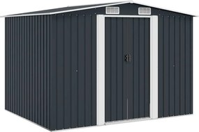 vidaXL Magazie de grădină, antracit, 257 x 205 x 178 cm, oțel