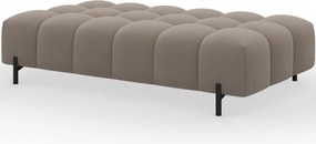 Taburet Tapitat cu Picioare Ferivo, beige plush – Sola 18