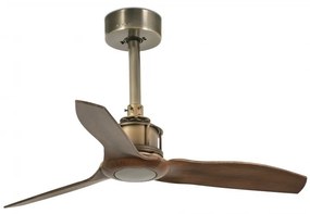 Ventilator de tavan cu telecomanda design modern JUST FAN alama antic / lemn nuc