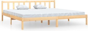vidaXL Cadru de pat, 200x200 cm, lemn masiv de pin