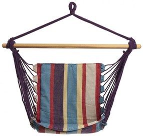 HR HAMAC SUSPENDAT RED&BLUE STRIPE100X55