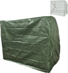 Husă de protecţie pentru leagănul de grădină, 220x150x170 cm, verde, KAVER TYP 28