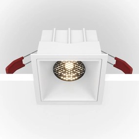 Spot LED incastrabil dimabil design tehnic Alpha alb 8,5x8,5cm, 3000K