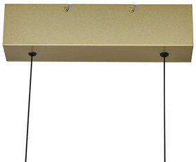 Lampă suspendată modernă alamă, incl. LED, reglabilă în 3 trepte, Easylift - Straight
