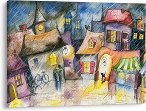 Tablou - Oraș western (70x50 cm)