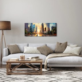 Tablou - Pictura orașului (120x50 cm)