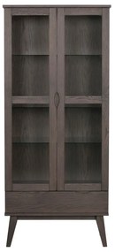 Vitrină maro cu aspect de lemn de stejar 82x185 cm Filippa – Rowico