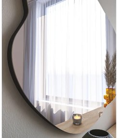 Oglindă de perete OHHO 85x60 cm negru