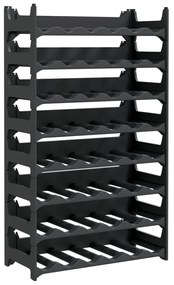 3189182 vidaXL Raft de sticle de vin, pentru 48 sticle, PP, stivuibil