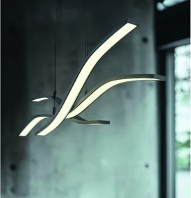 Lustră negru-mat LED cu control prin telecomandă/cu intensitate reglabilă din metal Spider – Trio Select