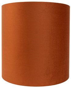 Abajur din material textil portocaliu cu interior auriu 40/40/40