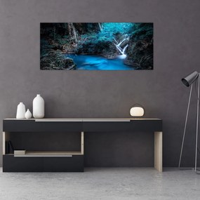 Tablou - Noaptea magică în pădurea tropicală (120x50 cm)