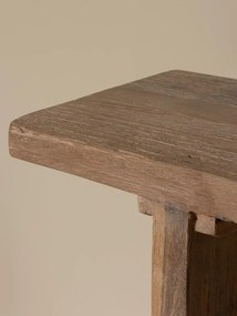 Consolă din lemn reciclat, natur, finisaj vintage, 153×36×78 cm, „Rustor"