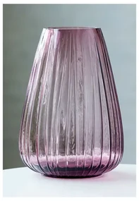 Vază din sticlă Bitz Kusintha, înălțime 22 cm, roz