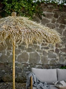 Umbrelă de grădină din bambus și frunze de palmier, D160×H204 cm, „Noia"