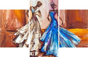 Tablou - Dansatoare, pictură în ulei (90x60 cm)