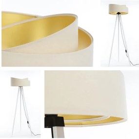 Lampadar GALAXY 1xE27/60W/230V crem/alb