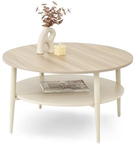 Măsuță de cafea Randolf Xl (cenușiu bej + crem). Promo -7%. 1111702