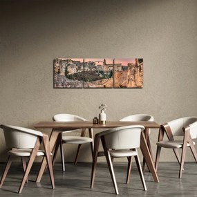 Tablou - Gravina în Puglia, Italia (cu ceas) (90x30 cm)