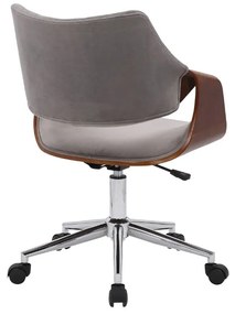 Scaun de birou Colt, gri / nuc