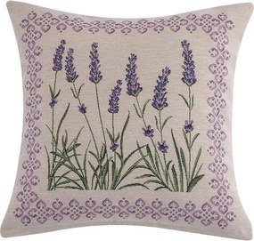 decoDoma Față de pernă tip goblen FLORI DE LAVANDĂ, 45 x 45 cm