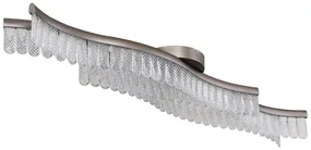 Lustra aplicata, Metal Grafit Mat, Cristale Acrilice, JULIET 67348D GL