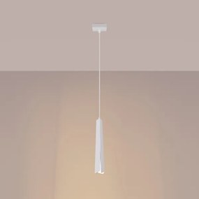 Lustră pe cablu Sollux SL.1397 PRYSM 1xG9/8W/230V alb