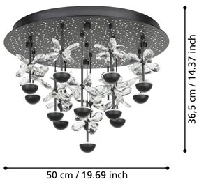 Plafonieră LED dimabilă Eglo 390275 PIANOPOLI LED/27W/230V 3000K