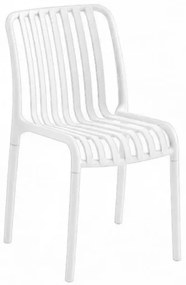 Scaun din plastic TREGO, alb