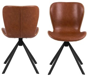 Scaun de dining maro coniac Batilda – Actona