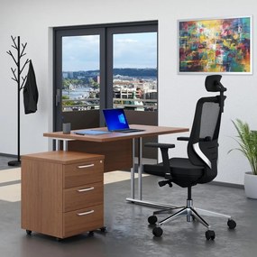 Set mobilier birou Visio 1, 120 cm, nuc