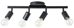 Brilliant - Lampă spot 4xE27/28W/230V negru