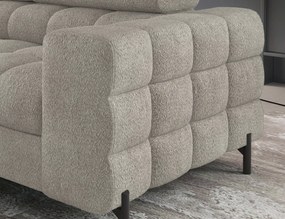 Coltar extensibil stanga 5 locuri ELTAP, LT-20ROY, Ferucce, 276x200x93 cm, lemn/poliester, bej deschis