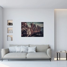 Tablou - Războinic viking (90x60 cm)