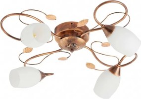 BRILAGI - Plafonieră GRACE 4xE27/40W/230V diam. 68 cm patină/cupru