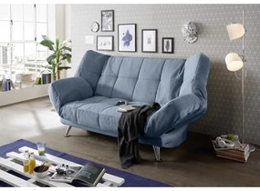 Canapea Extensibila Ikar, 3 Locuri, Lada Depozitare, Denim, 208 X 102 X 98 Cm