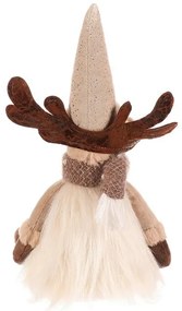 Decorațiune de Crăciun Ren, înălțime 32 cm, așezat, bej/maro