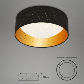 Plafonieră LED Brilo 3482-015 MAILA STARRY LED/12W/230V negru/auriu