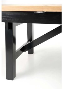 Masă de bucătărie Sanger, stejar / negru