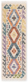Covor tip traversă reversibil, țesut manual din lână 60x190 cm Kamal Oasis – Nouristan