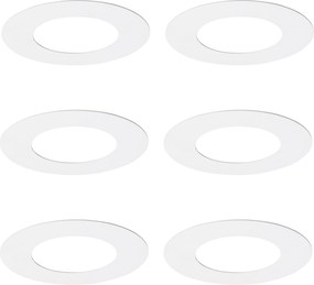 Set de 6 inele distanțiere albe pentru spoturi încastrate 7,5 - 13 cm - Spacer