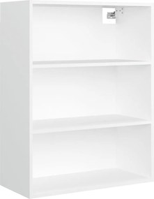 vidaXL Dulap de perete suspendat, alb, 69,5x32,5x90 cm