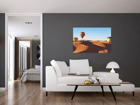 Tablou - baloane zburătoare în deșert (90x60 cm)