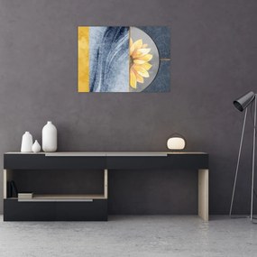 Tablou - Forme și flori (70x50 cm)