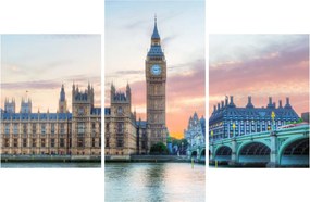 Tablou - Londra în culori pastelate (90x60 cm)